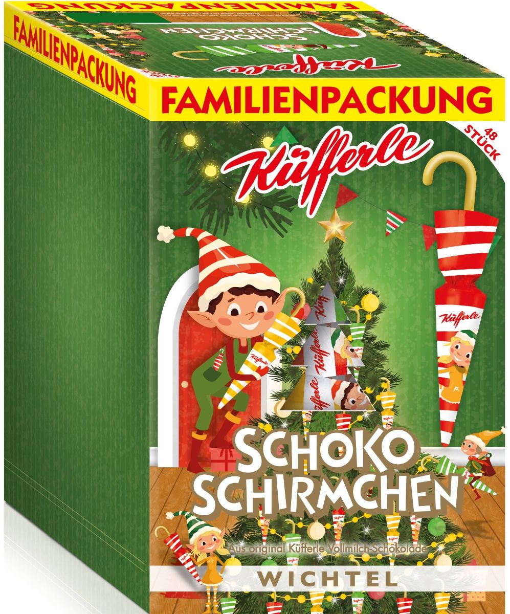Küfferle Schokoschirmchen WICHTEL 48 Stk.