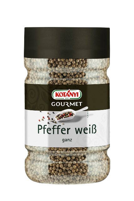 Kotanyi Pfeffer weiss ganz 1200ccm Dose