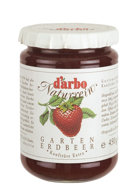 Darbo Garten Erdbeer Konfitüre 450g Darbo Garten Erdbeer Konfitüre 450g