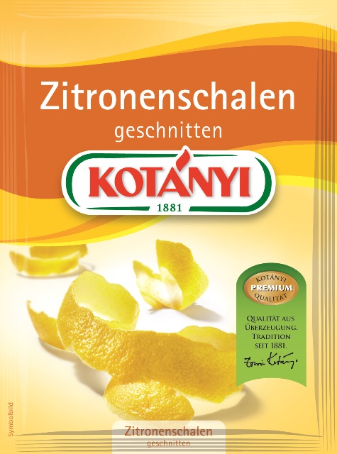 Kotanyi Zitronenschalen geschnitten Briefpackung