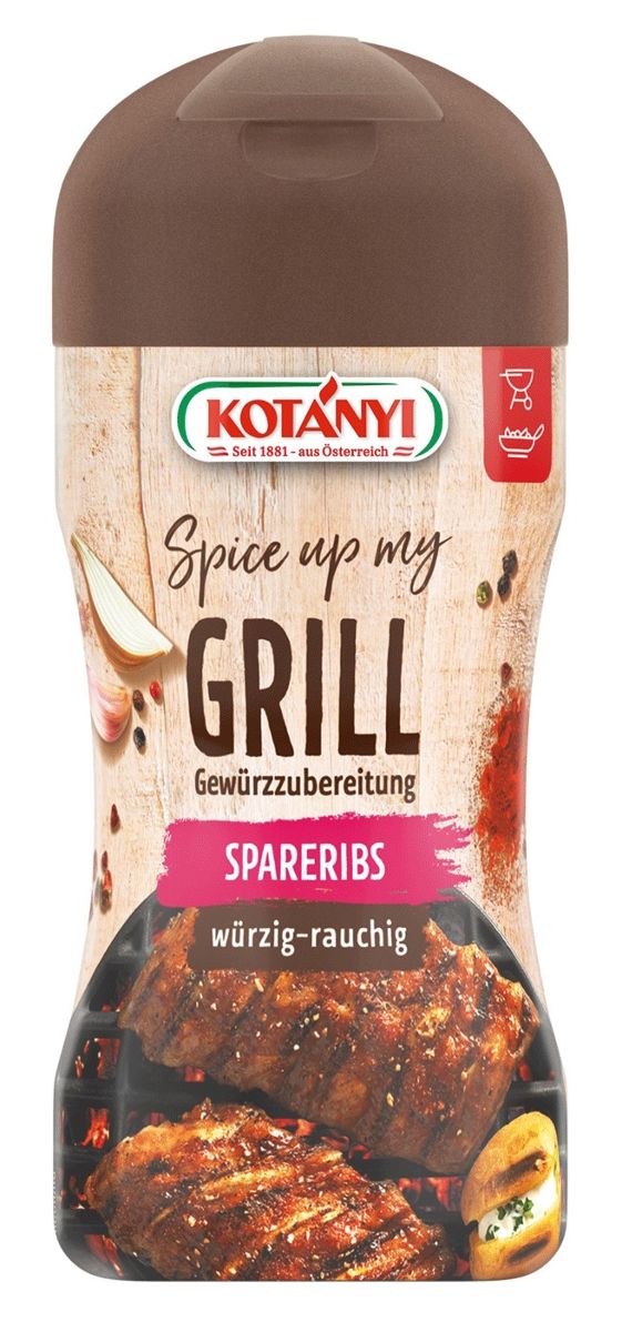 Kotanyi Grill Spareribs würzig rauchig Streudose