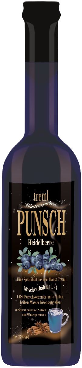 Treml Punschkonzentrat Heidelbeere 27% 0,7l