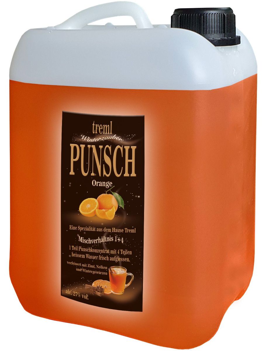 Treml Punschkonzentrat Orange 27% 5l