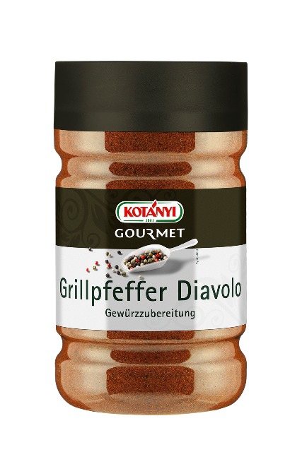 Kotanyi Grillpfeffer Diavolo Gewürzzubereitung 1200ccm Dose