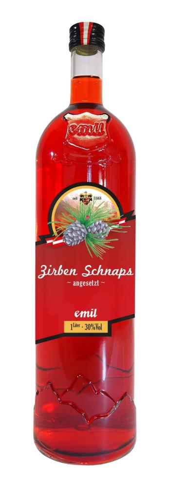 emil-TaÖ Zirben Schnaps "angesetzt" 30% vol. 1l - EINWEG