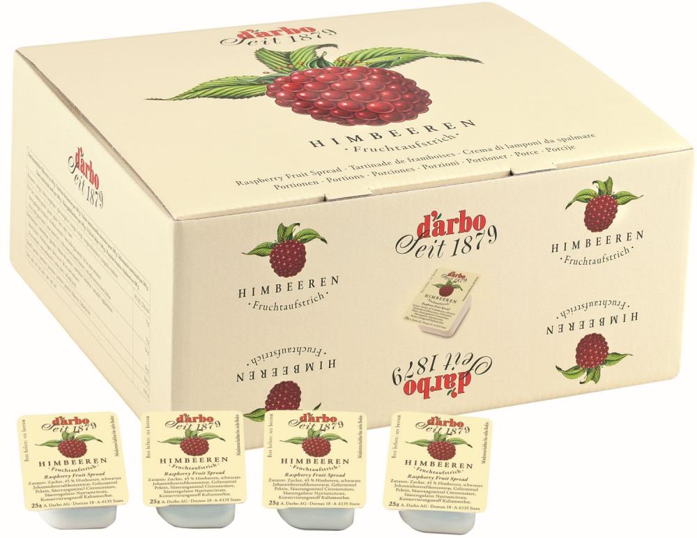 Darbo Fruchtaufstrich Himbeer Portionen 100 Stk.