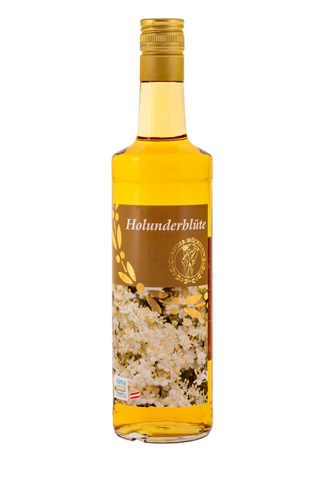 Gautier Mückstein Holunderblüten Likör 16% 0,7l Gautier Mückstein Holunderblüten Likör 16% 0,7l